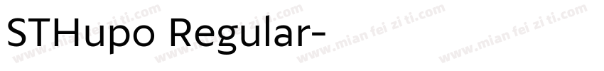 STHupo Regular字体转换